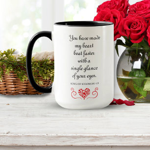 Caneca Coração Bater Mais Rápido Citação Versa da