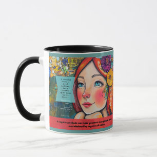 Caneca Coração Cheerful Proverbs 17:22 Inspirational Mug