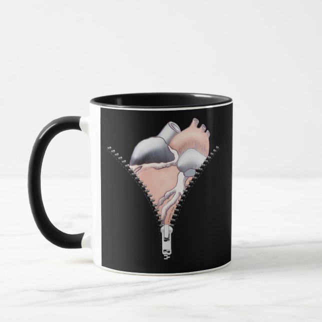 Caneca Coração com Zíper (Esquerda)