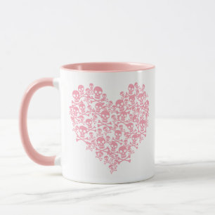 Caneca Coração Cor-de-Rosa