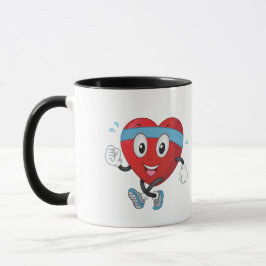 Caneca Coração Corante Vermelho Saudável