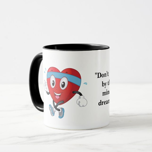 Caneca Coração Corante Vermelho Saudável (Frente Esquerda)