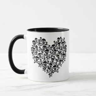 Caneca Coração Crânio