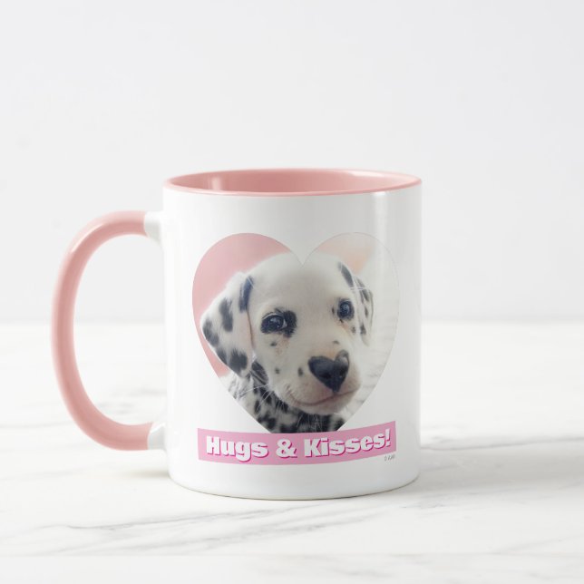 Caneca Coração de Dalmata Nariz (Esquerda)