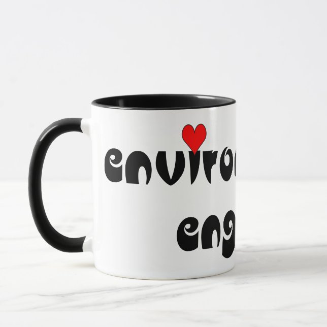 Caneca Coração de Engenheiro Ambiental (Esquerda)
