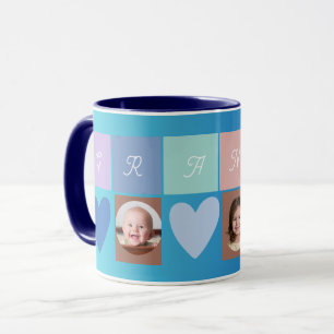 Caneca coração de foto de vovó