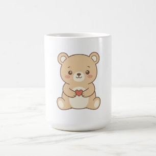 Caneca Coração de Urso Teddy Fofo – Xícara de Urso