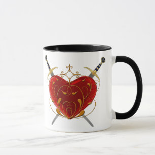 Caneca Coração E Daggers Mug
