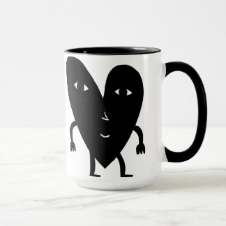 Caneca Coração feliz da luz do sol da felicidade