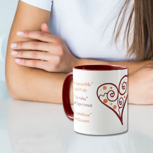 Caneca Coração inspirador