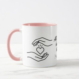 Caneca Coração Mãos Todo o Meu Amor Personalizada