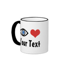 Coração Ocular Personalizada (Eu Amo)