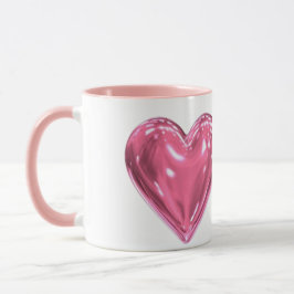Caneca Coração rosa
