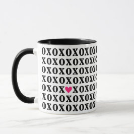 Caneca coração XOXO