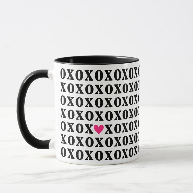 Caneca coração XOXO (Esquerda)