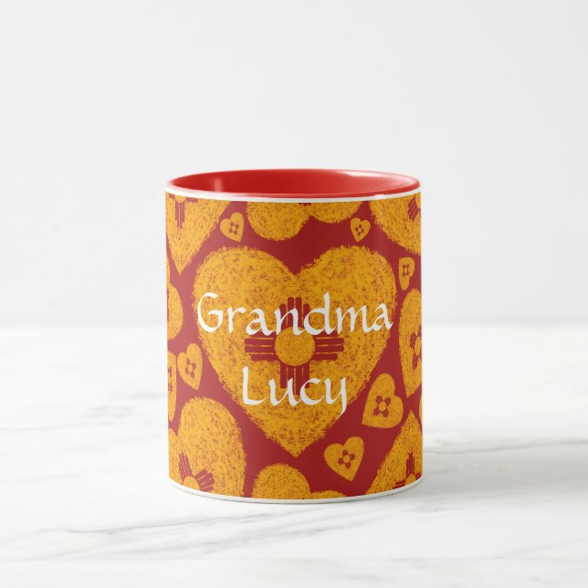 Caneca Coração Zia do Novo México (Centro)