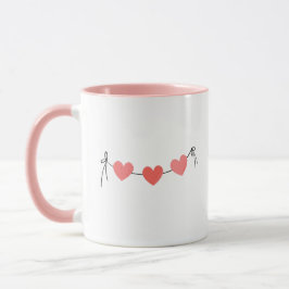 Caneca Corações Arte Moderna Design