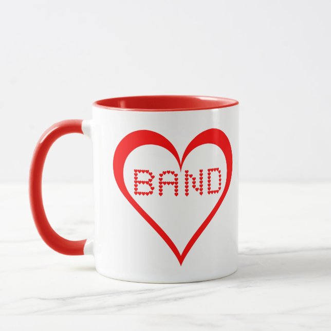 Caneca Corações bandas (Esquerda)