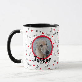 Caneca Corações Cachorro Cachorro Foto