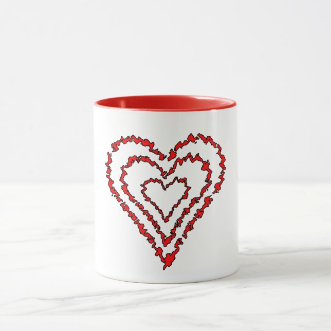 Caneca Corações de Amor (Centro)