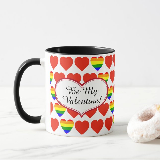 Caneca Corações do namorados (Com Donut)
