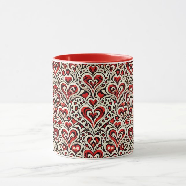 Caneca Corações Doces Vermelhos  (Centro)