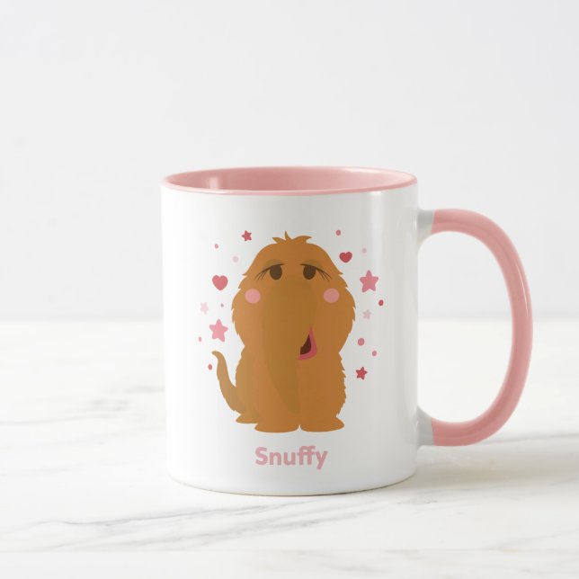 Caneca Corações e Estrelas Snuffy Gráfico (Direita)