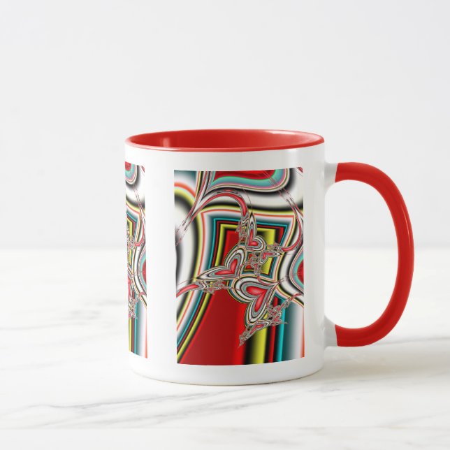 Caneca Corações em queda (Direita)