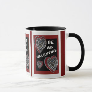 Caneca Corações no conselho de giz