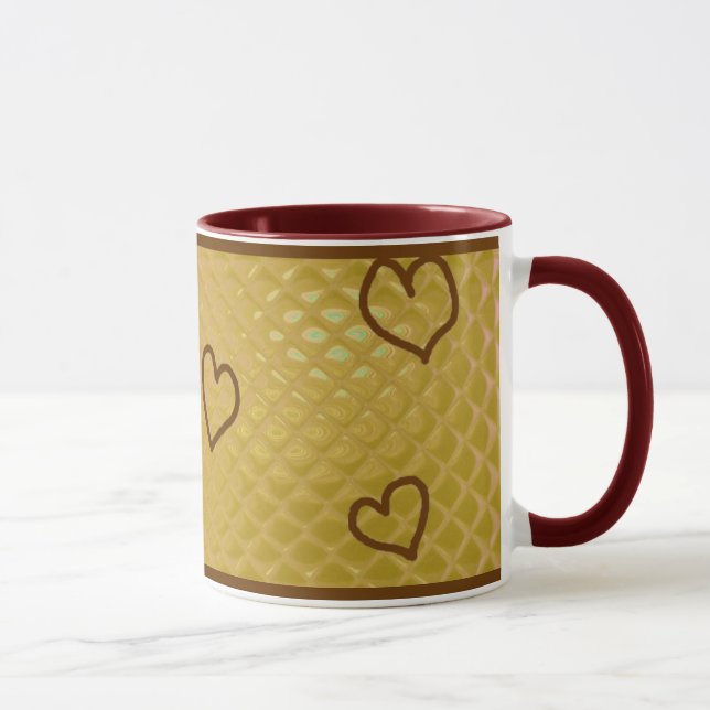 Caneca Corações ~ personalizáveis! (Direita)