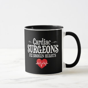 Caneca Corações quebrados do reparo engraçado dos