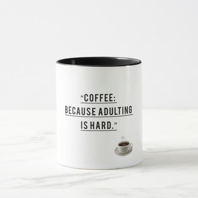 Caneca Coragem cafeinada - Café para Adultação (Centro)