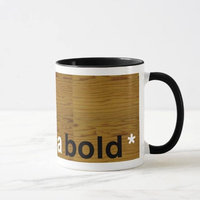 Caneca corajoso Helvética (Direita)