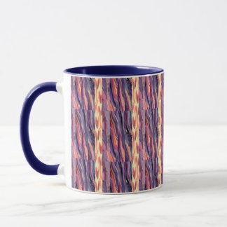 Caneca coral and violet pattern
