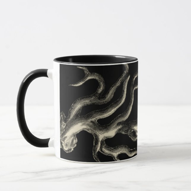 Caneca Coral Preto e Tan (Esquerda)