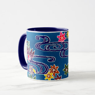 Caneca Corante Japonês Okinawan (Bingata)