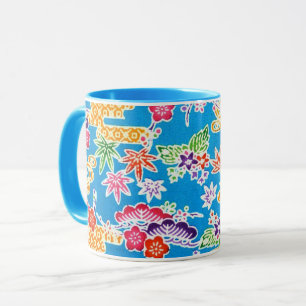 Caneca Corante Japonês Okinawan (Bingata)