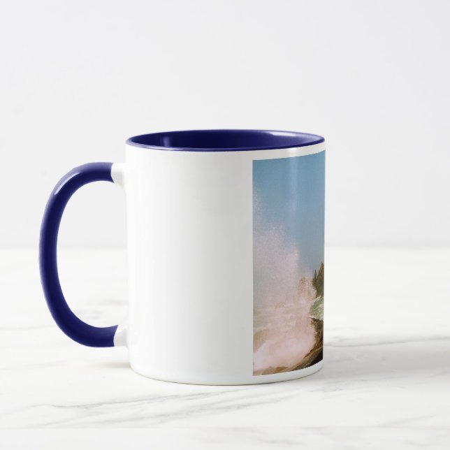 Caneca Corbiere Lighthouse em uma tempestade de inverno (Esquerda)