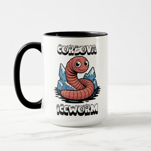 Caneca Cordoa Iceworm Alasca Críptido (Esquerda)