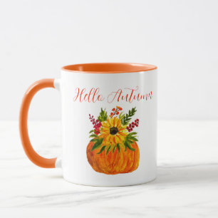 Caneca Cores d'água Girassóis Cupa de outono
