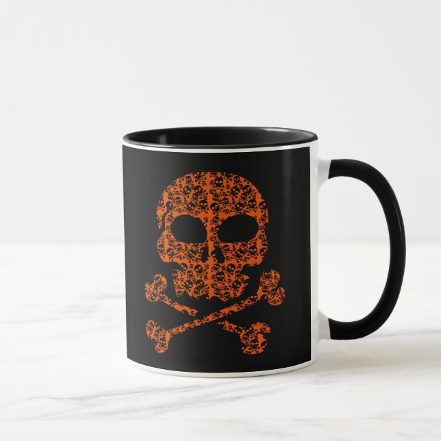 Caneca Cores de Halloween! Cascas laranja e pretas (Direita)