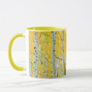 Caneca Cores de outono das árvores Aspen 1