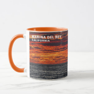 Caneca Cores de pôr do sol lindas - Marina Del Rey, CA