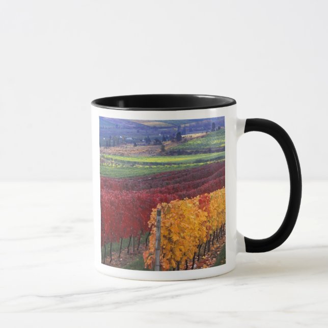 Caneca Cores intensas de vermelho e amarelo no outono em  (Direita)