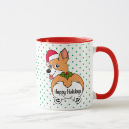 Caneca Corgi Dog Christmas Mug