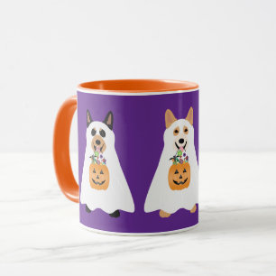 Caneca Corgi Ghost Halloween