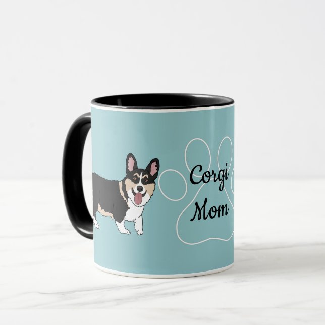 Caneca Corgi Mãe (Frente Esquerda)