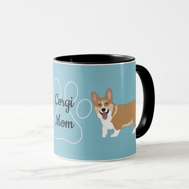 Caneca Corgi Mãe (Frente Esquerda)