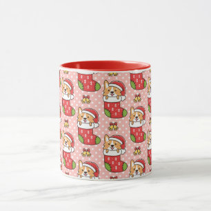 Caneca Corgi Mug, um belo Natal