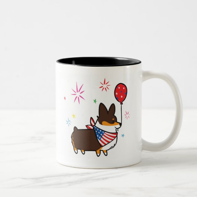 caneca | CorgiThings de América do Corgi da Tri (Direita)